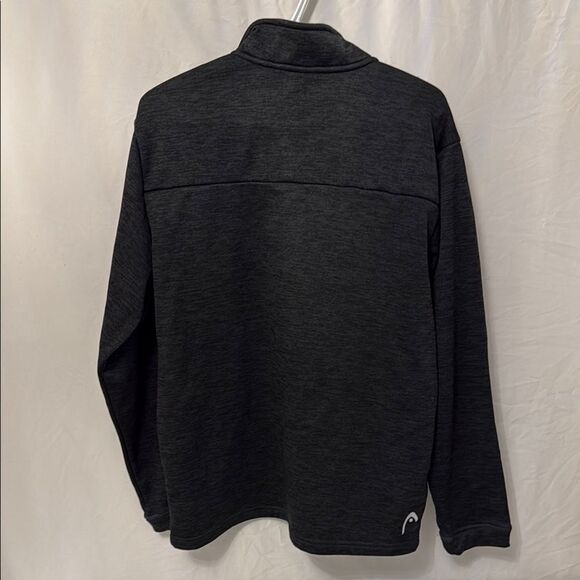 HEAD Grey/Black Quarter-Zip Pullover sz Medium - Picture 4 of 4